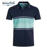 Weird Fish Sunbury Aquamarine Polo Blue