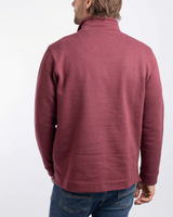 Weird Fish Brampton 1/4 Zip Crimson Swea Wine