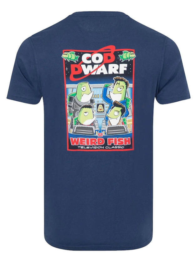 Weird Fish Cod Dwarf Artist Logo Tee Navy