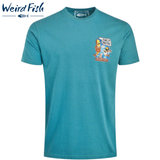 Weird Fish Fawlty Trouters Teal T-Shirt Green