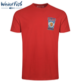 Weird Fish Fin Hof Artist Logo Red Tee Red