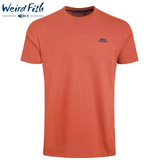 Weird Fish Fished Organic Crew Neck Tee Red