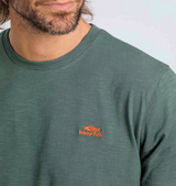 Weird Fish Fished Logo Crew Neck Tee Green