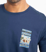 Weird Fish Only Fowls & Hawkses Navy Tee Navy