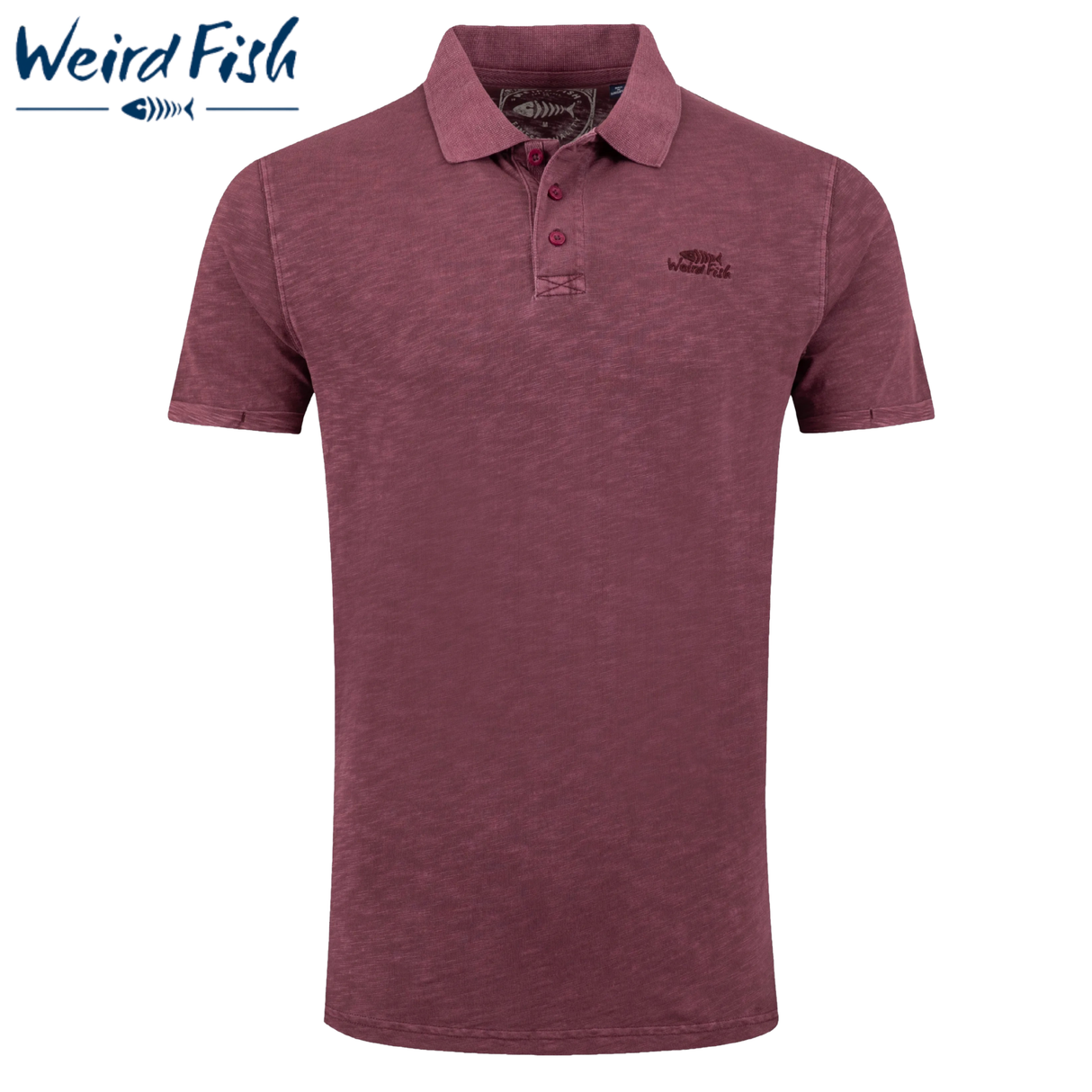 Weird Fish Indy Slub Wine Polo Wine