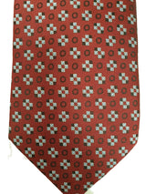 Hunter & Oak X-Long Wine Print Tie Wine