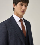 Skopes Woolf Navy Check Jacket Navy