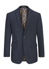 Skopes Woolf Navy Check Jacket Navy