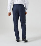 Skopes Woolf Navy Check Suit Trousers Navy