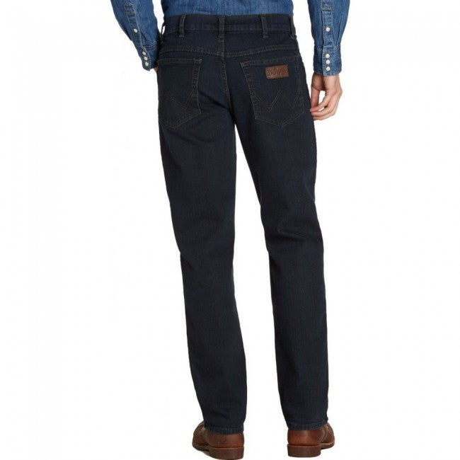 Wrangler Texas Stretch Blue Black Jean Navy