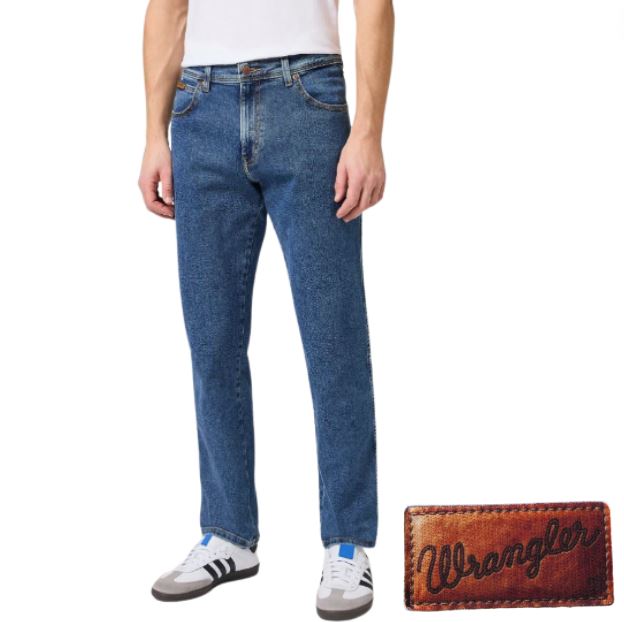 Wrangler Texas Stretch Stonewash Jeans Blue